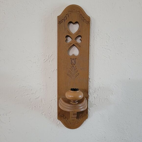 Heart Cutout Wall Sconce Candle Holder - Picture 2 of 7